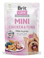 Psi - krmivo - Brit Care Dog Mini Chicken&Tuna fillets in gravy