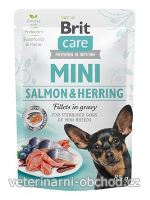 Psi - krmivo - Brit Care Dog Mini Salmon&Herring steril fillets