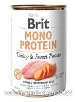 Psi - krmivo - Brit Dog konz Mono Protein Turkey & Sweet Potato