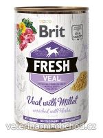 Psi - krmivo - Brit Fresh Dog konz Veal with Millet