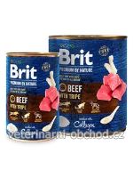Psi - krmivo - Brit Premium Dog by Nature konz Beef&Tripes
