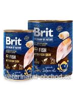 Psi - krmivo - Brit Premium Dog by Nature konz Fish & Fish Skin