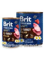 Psi - krmivo - Brit Premium Dog by Nature konz Turkey&Liver